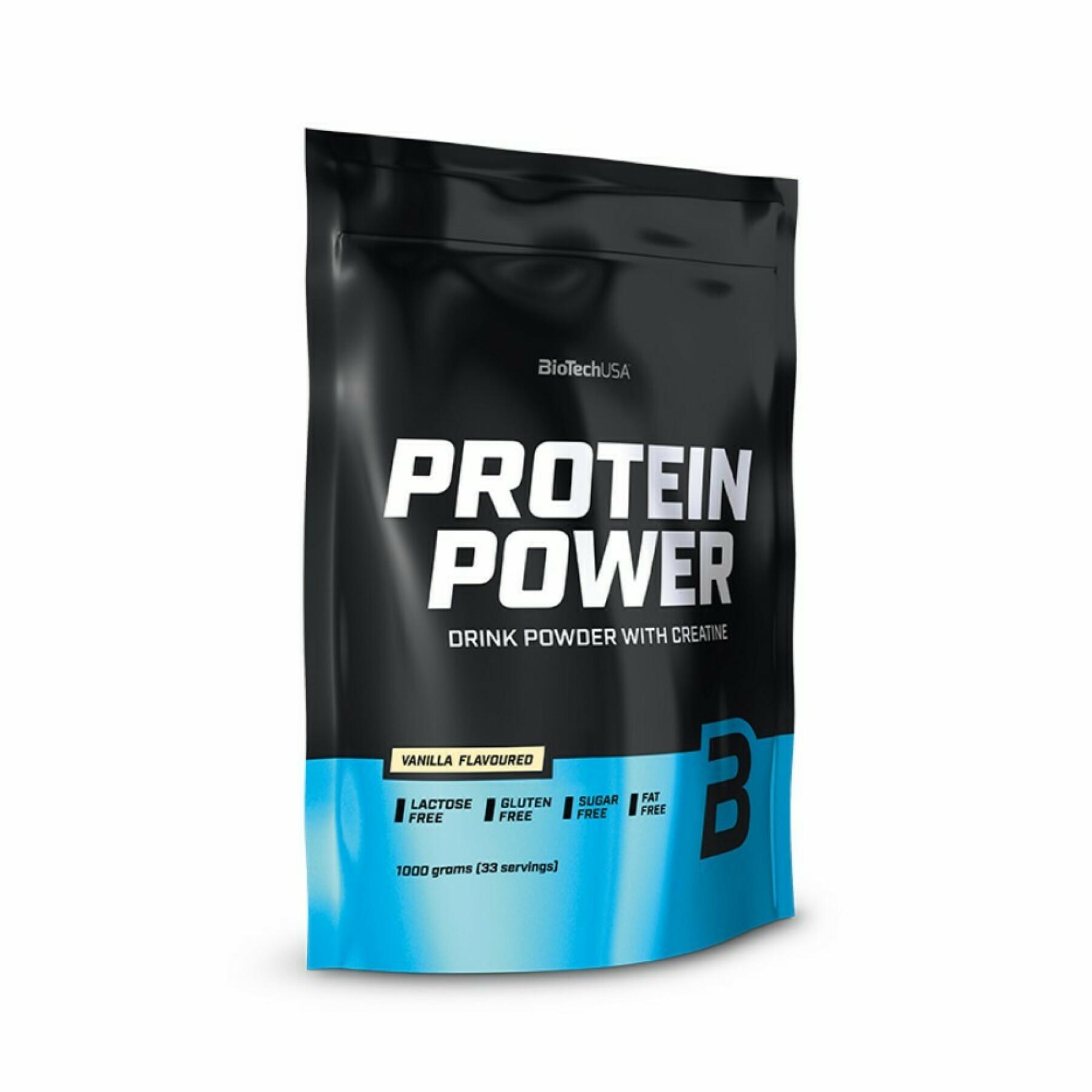 Pacote de 10 sacos de proteína Biotech USA power - Vanille - 1kg