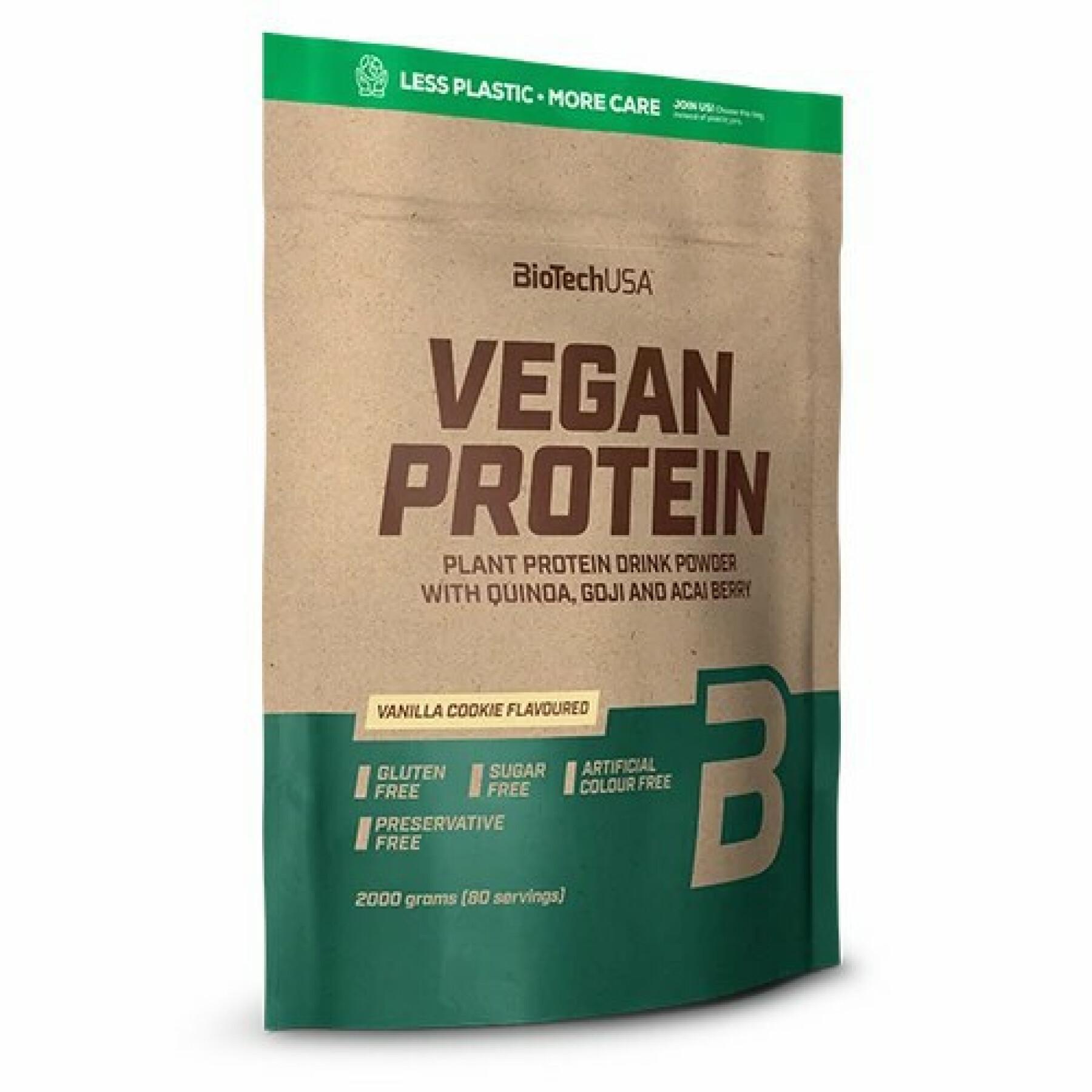 Sacos de proteínas veganas Biotech USA - Gâteaux à la vanille - 2kg