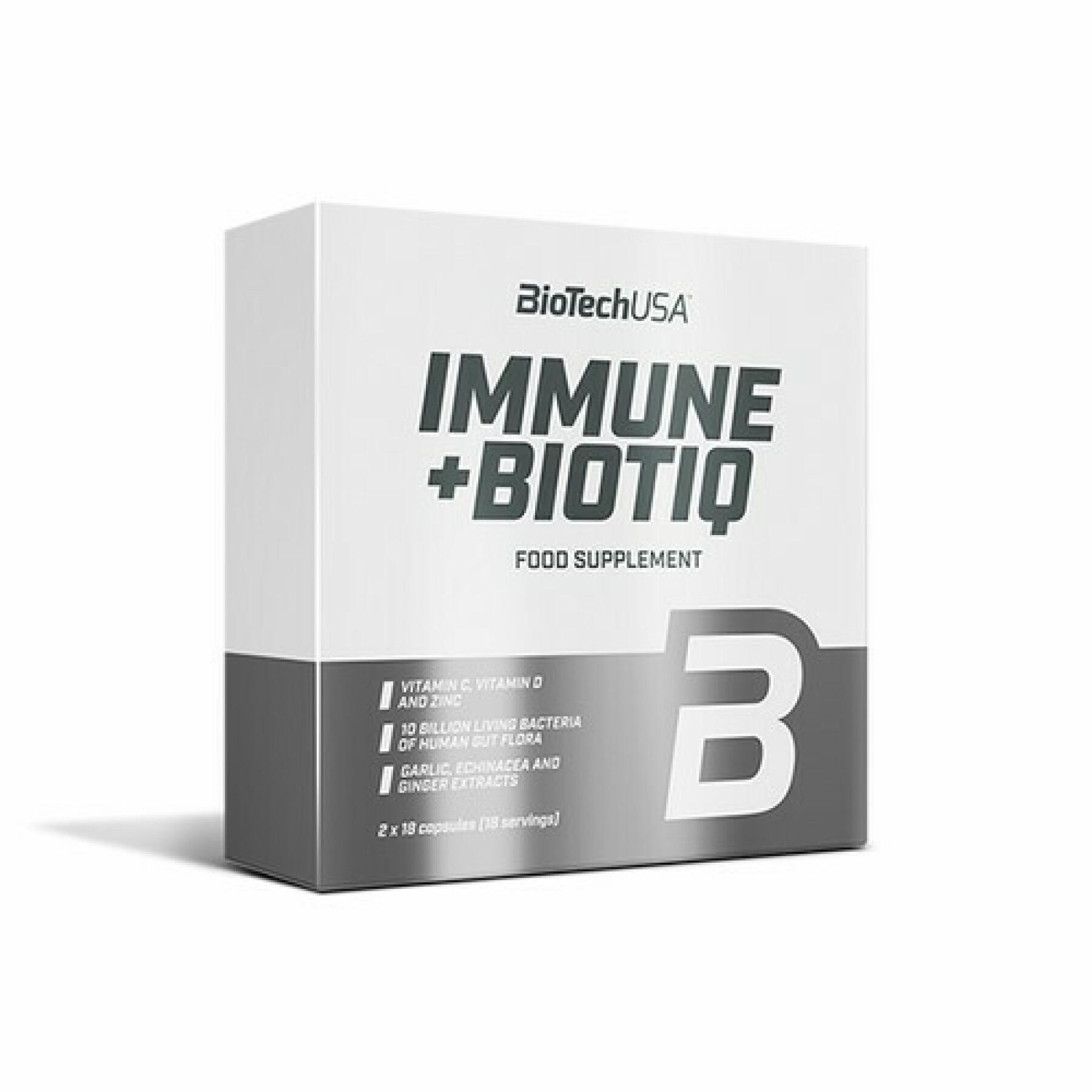 Frascos de vitamina imunitária + biotiq Biotech USA - 36 Gélul (x24)