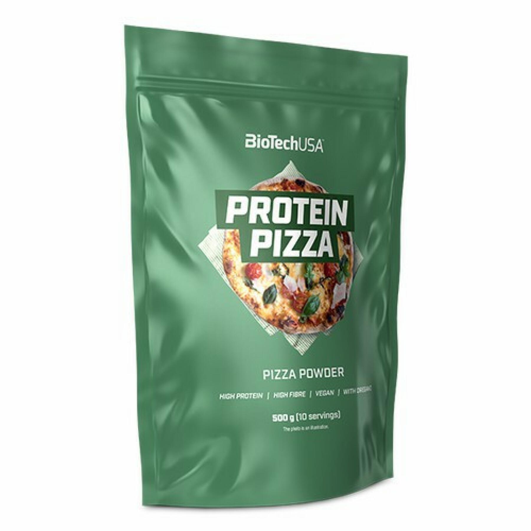 Pacote de 10 sacos de salgadinhos de pizza proteica Biotech USA - Traditionnelle - 500g