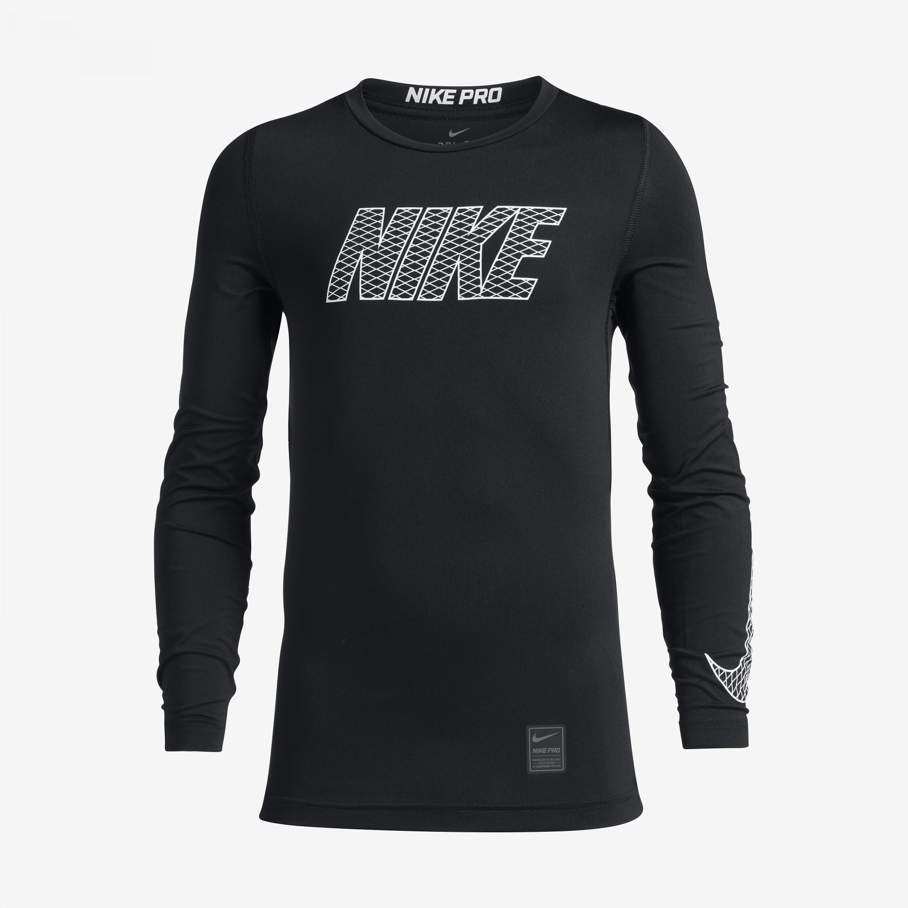 Camisola de manga comprida para crianças Nike Pro