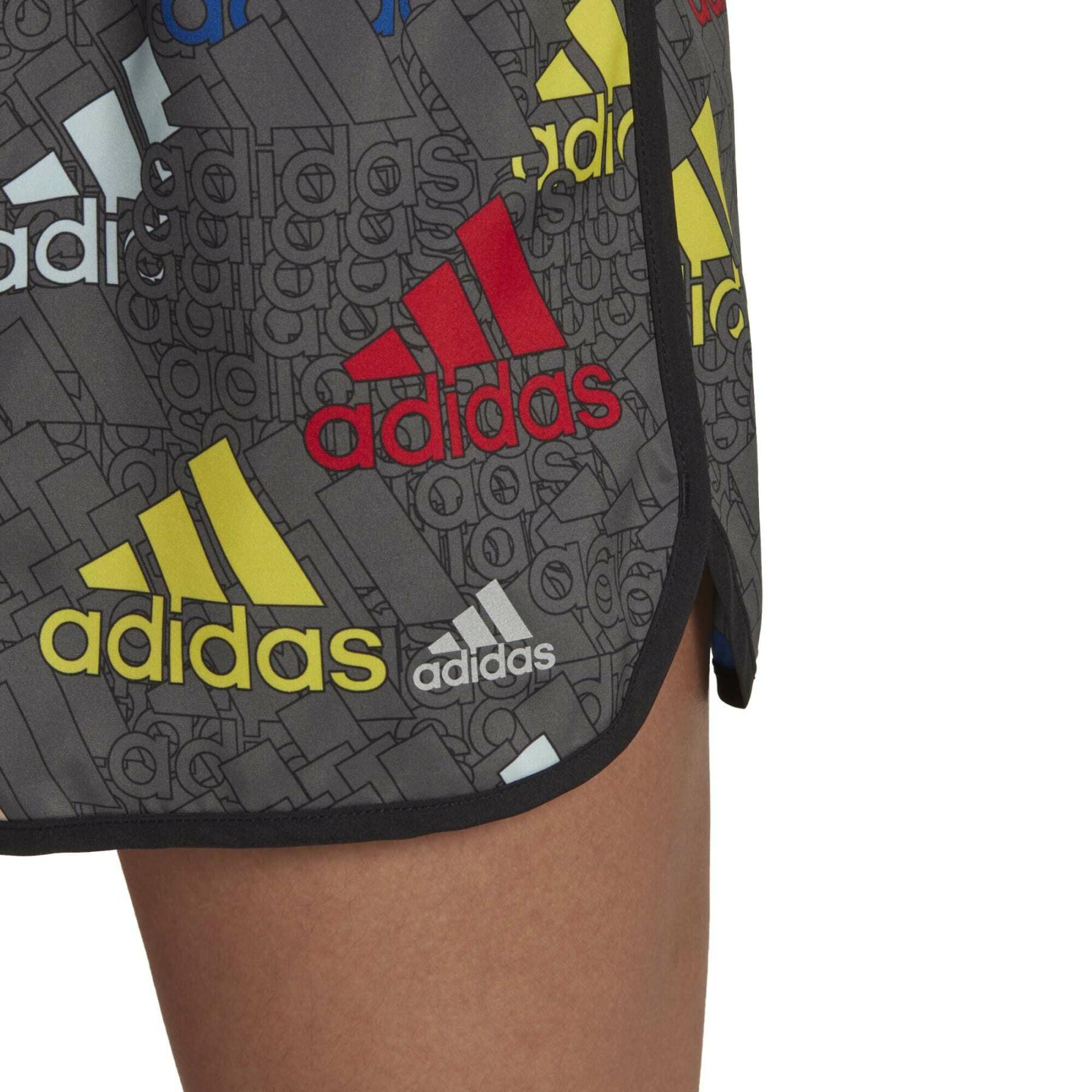 Calções Desportivos Femininos 3-Stripe adidas Brand Love