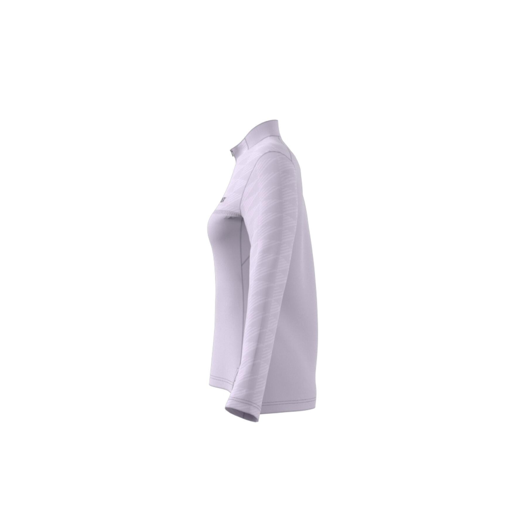 Camisola feminina de manga comprida 1/2 fecho de correr adidas Terrex Multi