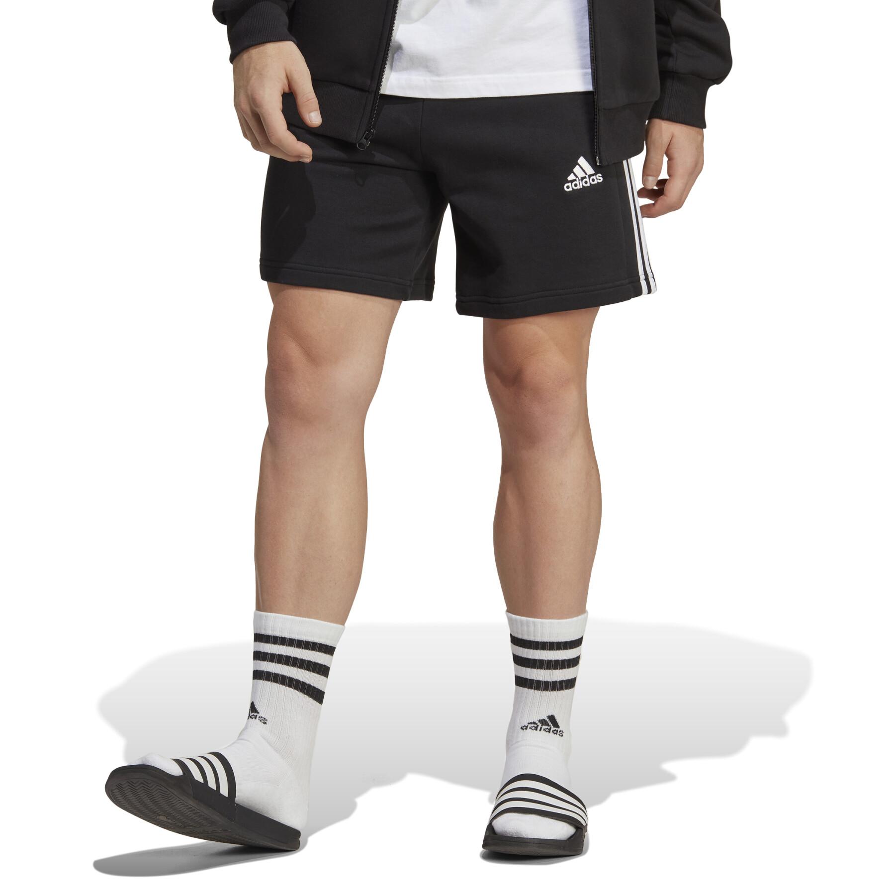 Shorts em adidas 3-Stripes Essentials French Terry
