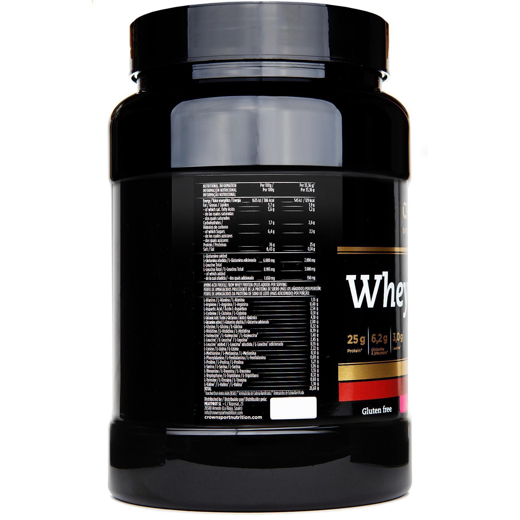 Proteína Crown Sport Nutrition Whey - fraise - 848 g