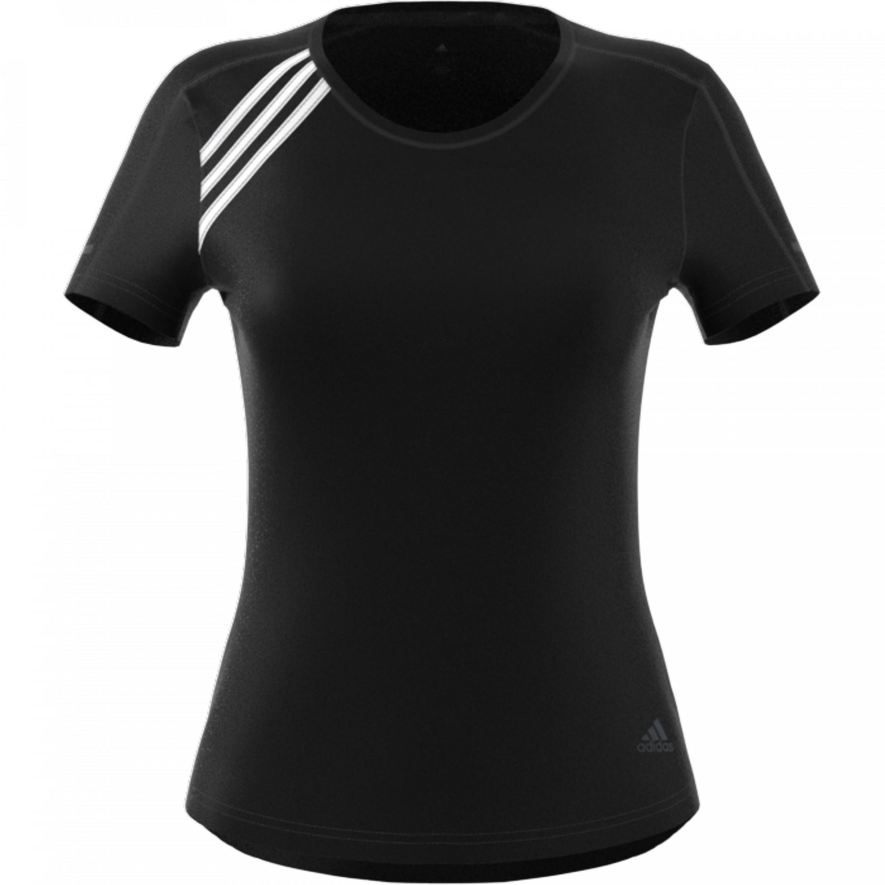 Camiseta feminina adidas 3-Stripes Run
