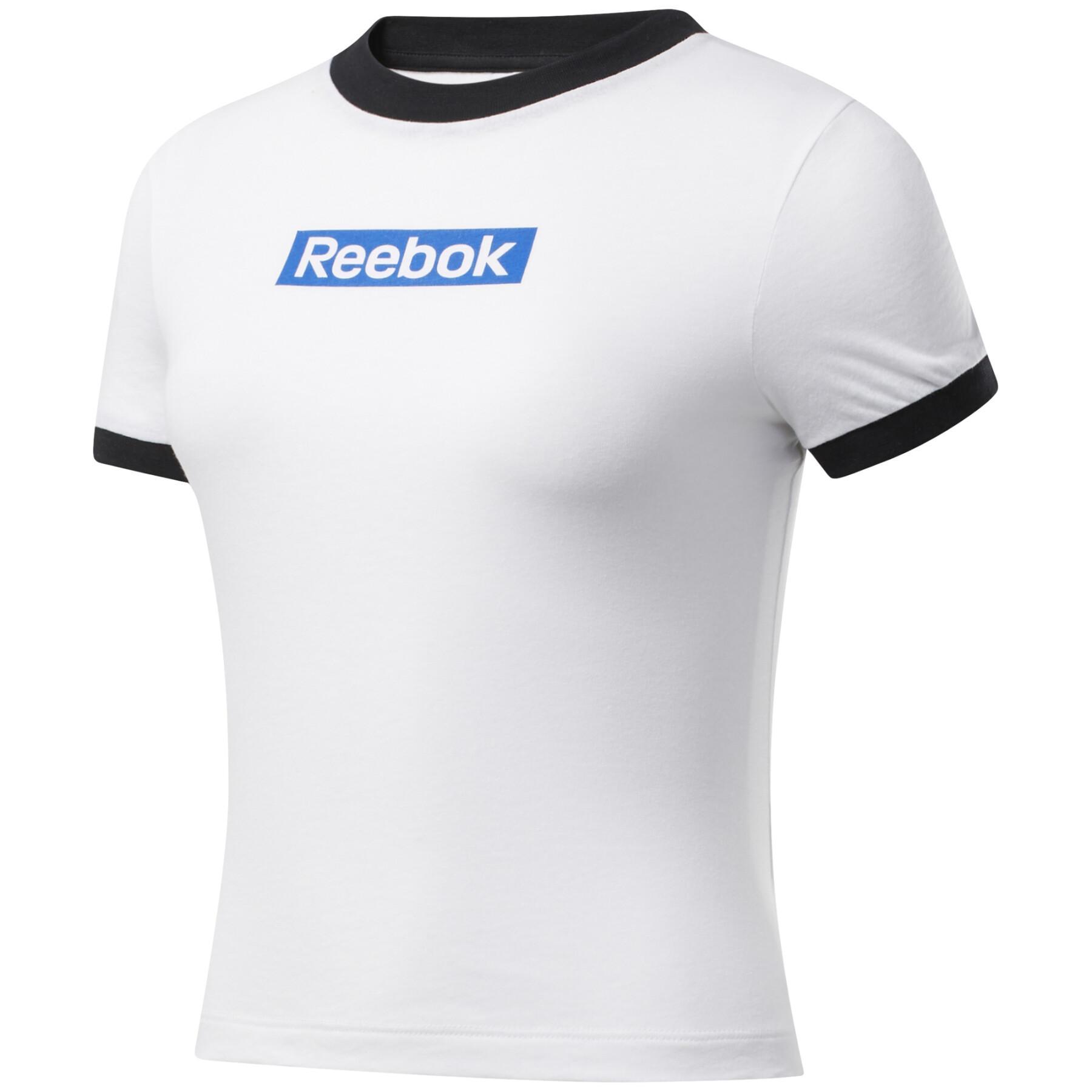 Camiseta feminina Reebok Slim Essentials Linear Logo
