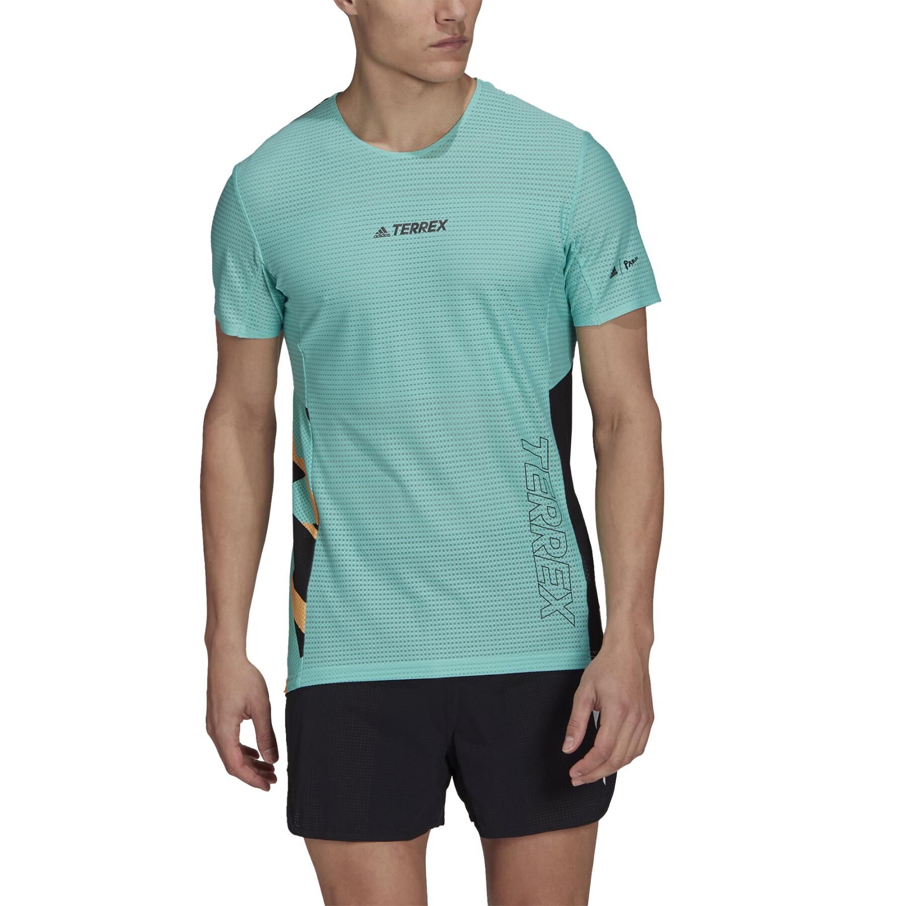T-shirt adidas Terrex Parley Agravic Trilho Running Pro