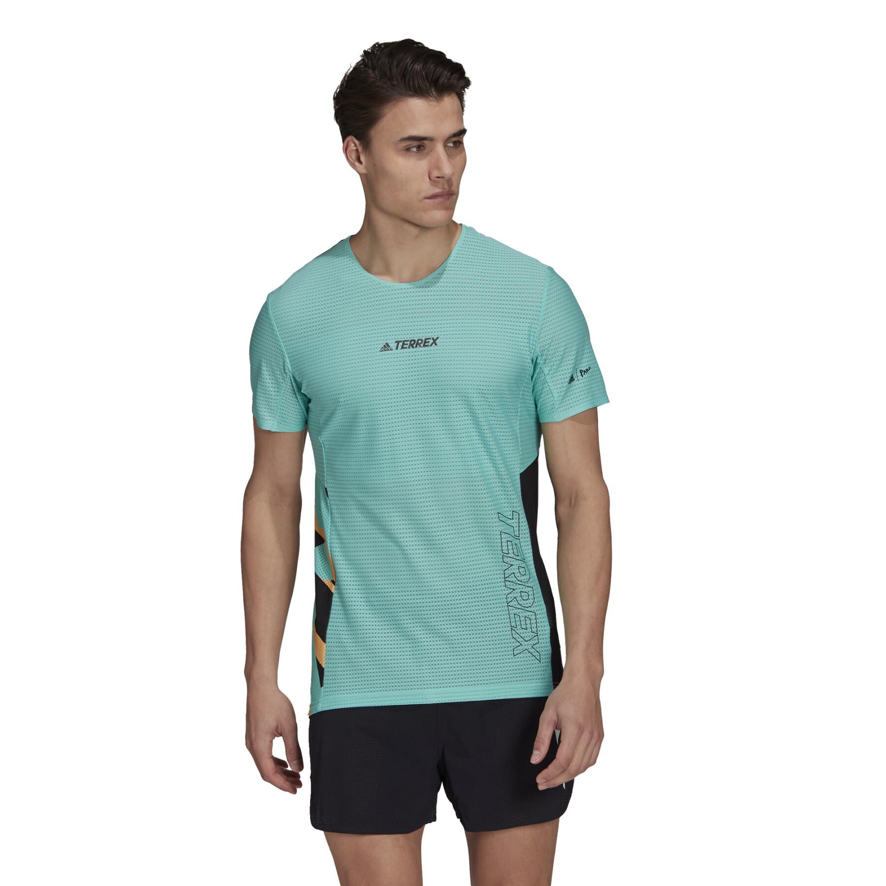 T-shirt adidas Terrex Parley Agravic Trilho Running Pro