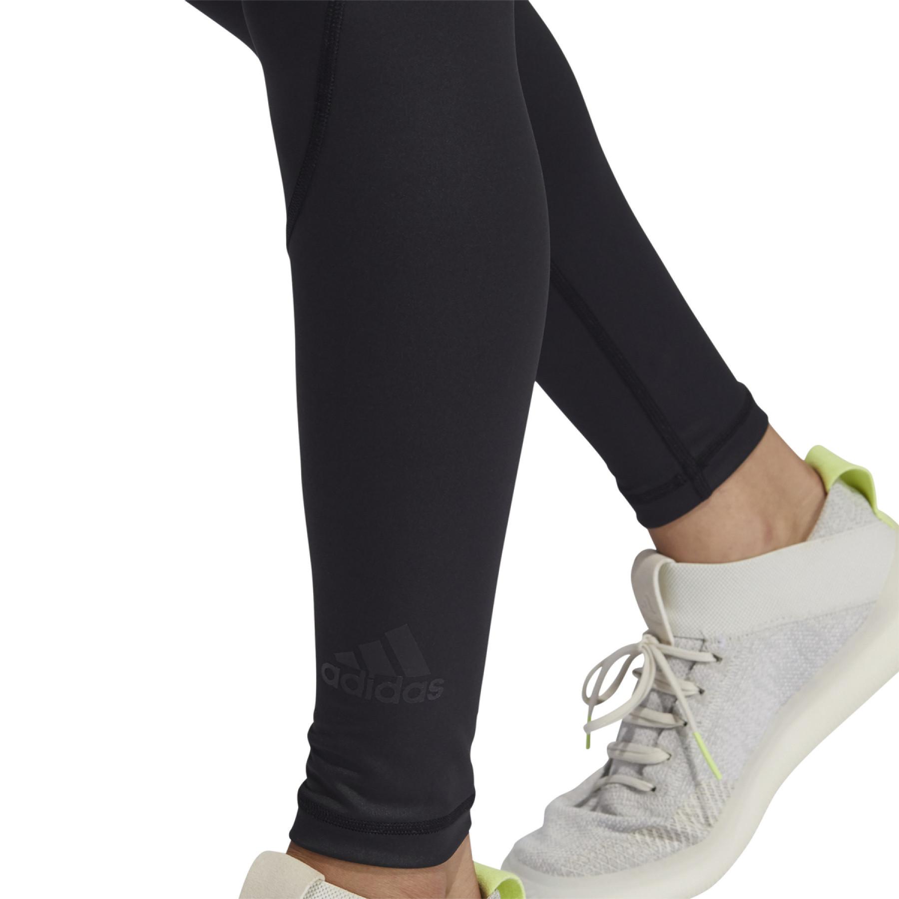 Pernas de mulher adidas TechFit Long 3 Bar Branded