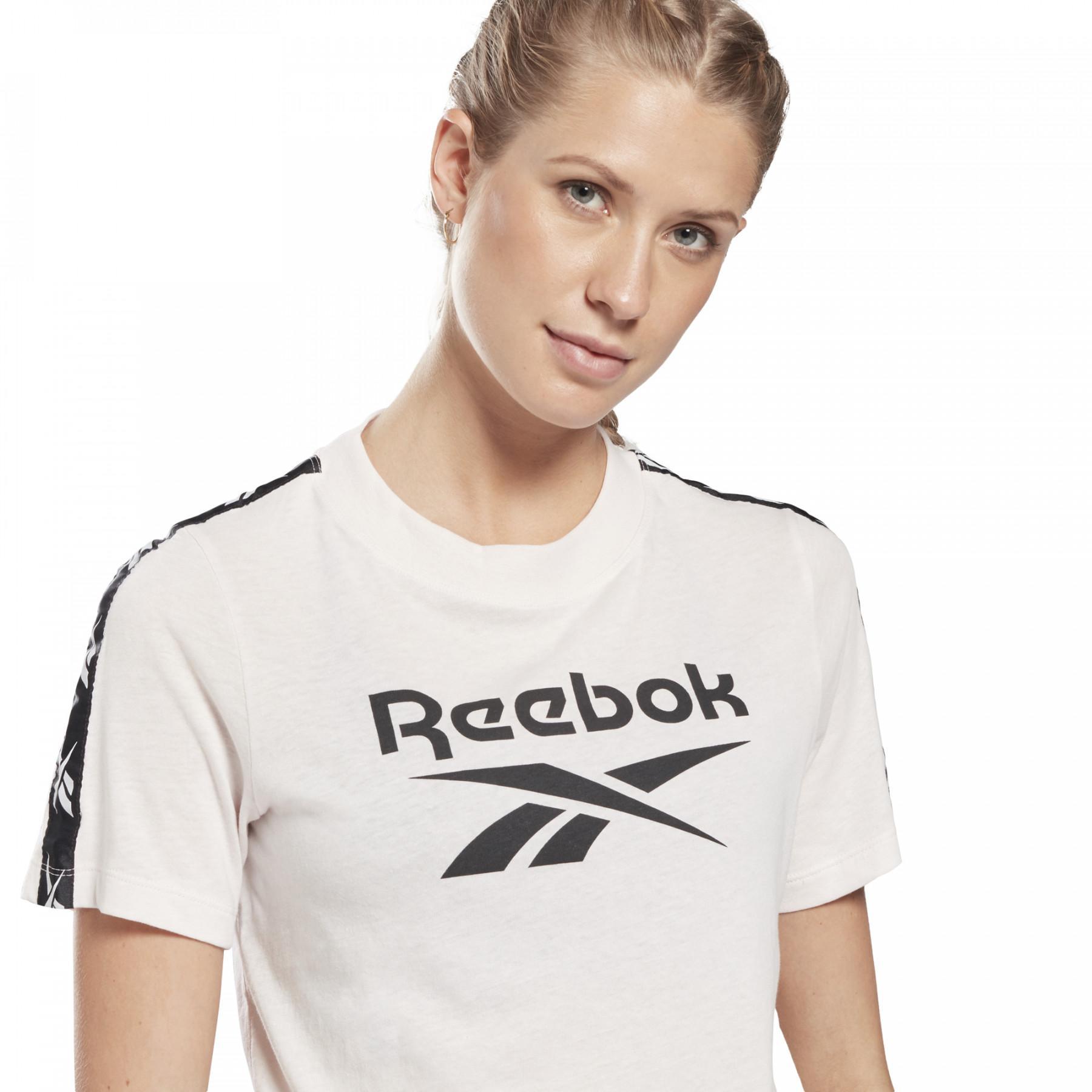 Camiseta feminina Reebok Training Essentials Tape Pack