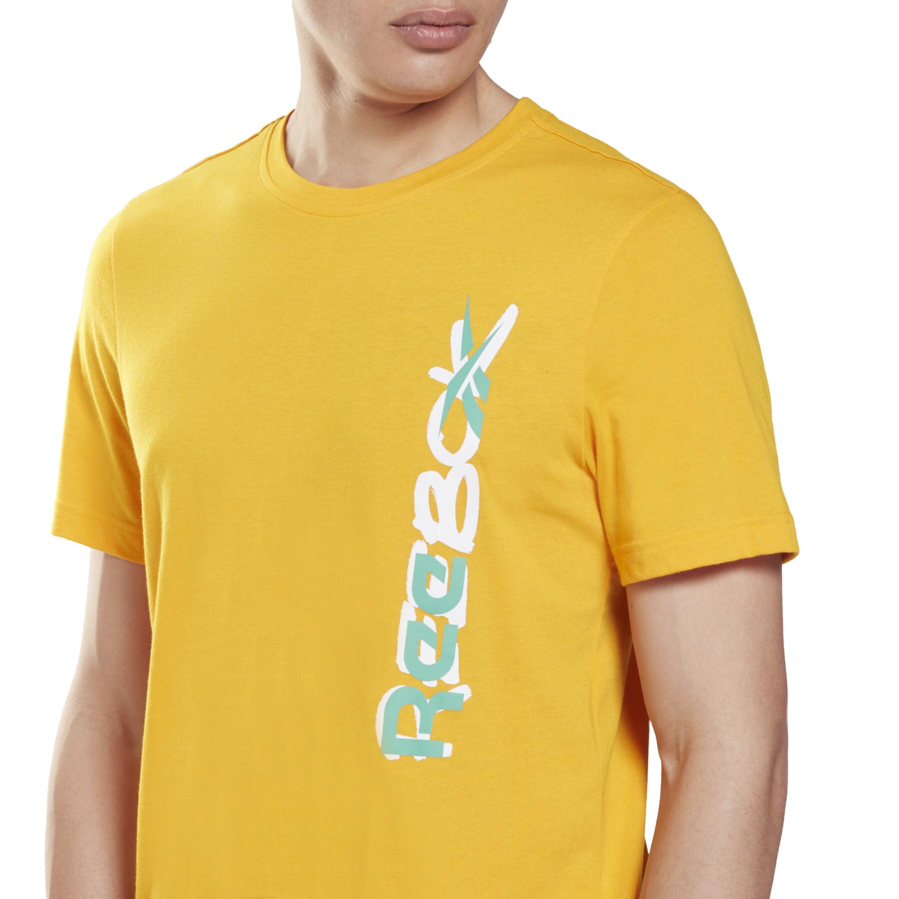 T-shirt Reebok com o padrão MYT