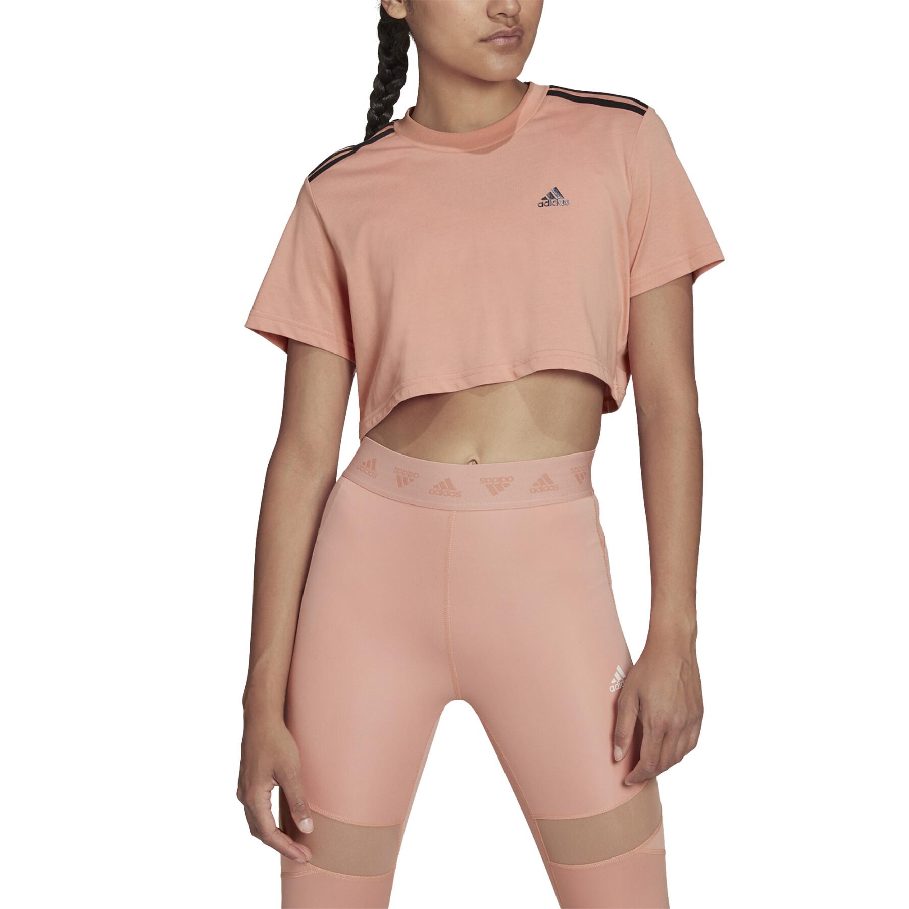 T-shirt mulher adidas Cropped