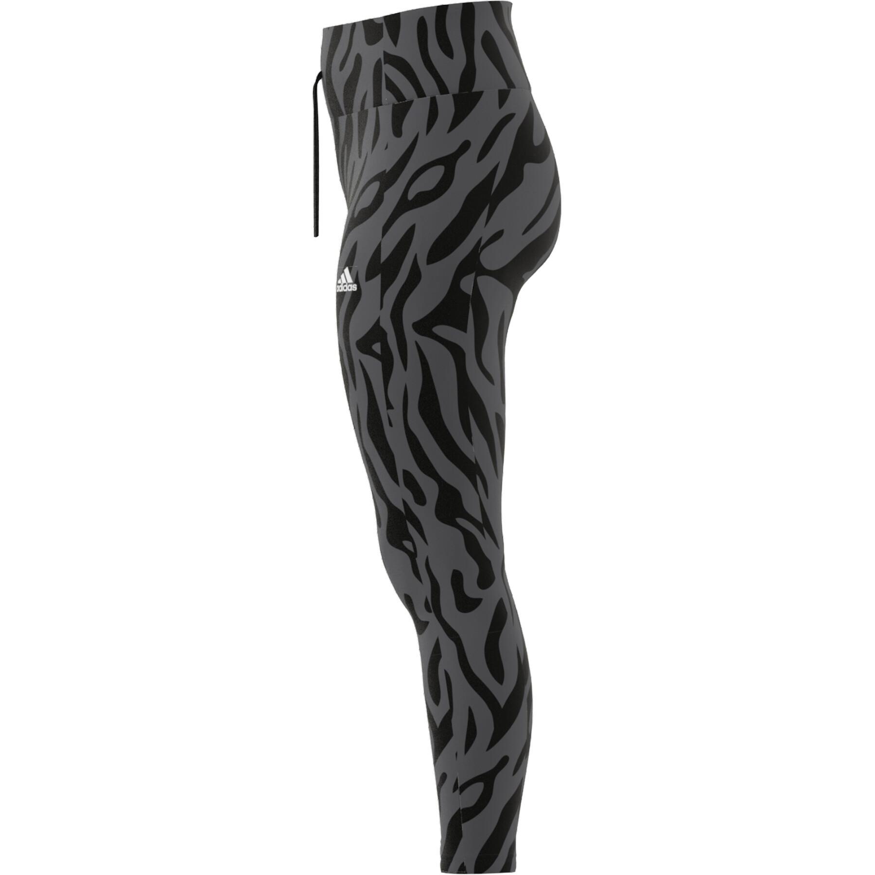 Pernas de mulher adidas Running Essentials Tiger Print 7/8