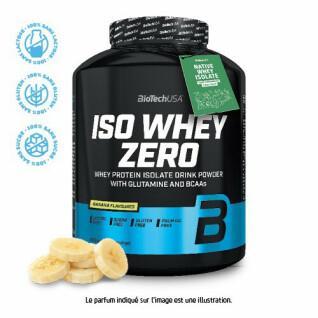 Pote de proteínas Biotech USA iso whey zero lactose free - Banane - 2,27kg