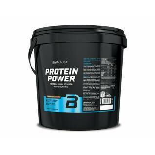 Balde de proteínas Biotech USA power - Vanille - 4kg (x2)