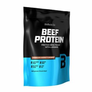 Frascos de proteína de carne de bovino Biotech USA - Chocolat-noix de coco - 500g (x10)