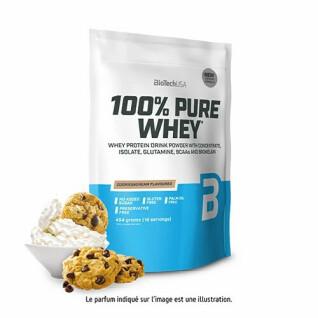 Sacos de proteína de soro de leite 100% pura Biotech USA - Cookies & cream - 454g (x10)