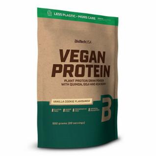 Pacote de 10 sacos de proteína vegan Biotech USA - 500g