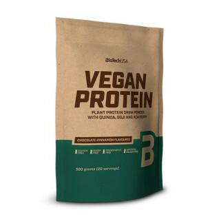 Pacote de 10 sacos de proteína vegan Biotech USA - Chocolat-cannelle - 500g