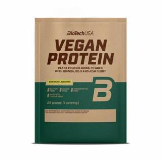 50 pacotes de proteína vegan Biotech USA - Banane - 25g