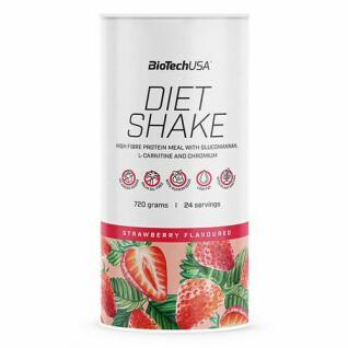 Pacote de 6 frascos de proteína Biotech USA diet shake - Fraise - 720g