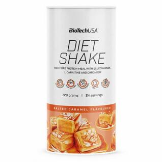 Pacote de 6 frascos de proteína Biotech USA diet shake - Caramel salé - 720g