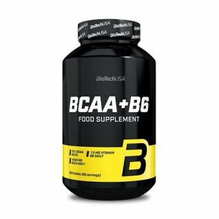 Pacote de 12 frascos de aminoácidos Biotech USA bcaa+b6 - 200 comp
