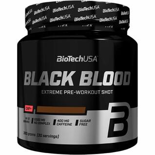 Pacote de 10 frascos de booster Biotech USA black blood caf + - Cola - 300g
