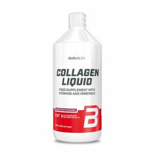 Embalagem de 10 frascos de colagénio vitamínico líquido Biotech USA - Fruits des bois - 1l