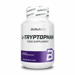 Frascos de vitaminas Biotech USA l-tryptophan - 60 Gélul