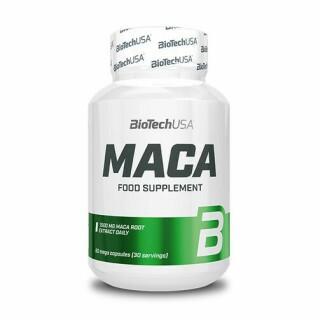 Pacote de 12 frascos de vitamina Biotech USA maca - 60 Gélul