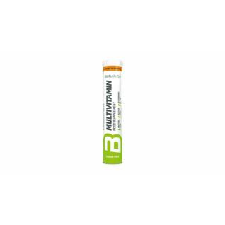 Embalagem de 12 tubos de comprimidos multivitamínicos efervescentes Biotech USA - Orange - 20 comp