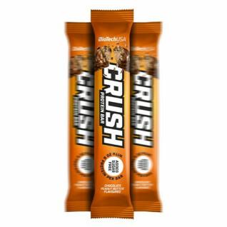 Caixas de snacks Biotech USA crush bar - Chocolat-beurre de noise (x12)