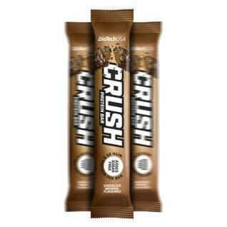 Pacote de 12 caixas de salgadinhos Biotech USA crush bar - Chocolat-brownie