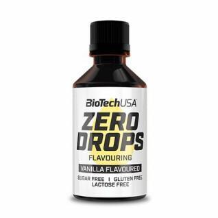 Pacote de 10 tubos de snacks Biotech USA zero drops - Vanille - 50ml