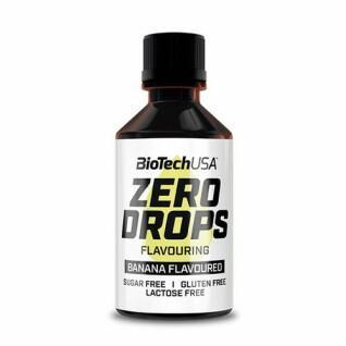 Pacote de 10 tubos de snacks Biotech USA zero drops - Banane - 50ml