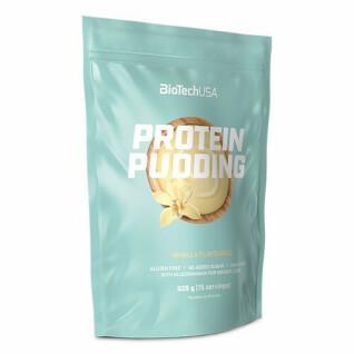 Pacote de 10 sacos de salgadinhos de proteína Biotech USA pudding - Chocolate - 525g