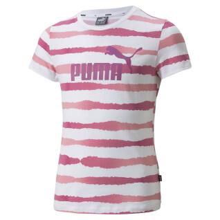 T-shirt de rapariga Puma Essentielleach AOP