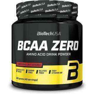 Pacote de 10 frascos de aminoácidos Biotech USA bcaa zero - Pasteque - 360g