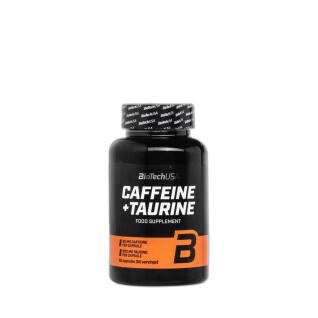 Pacote de 12 frascos de booster Biotech USA cafféine + taurine - 60 Gélul
