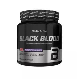Pacote de 10 frascos de booster Biotech USA black blood caf + - Myrtille - 300g