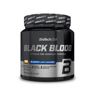 Pacote de 10 frascos de booster Biotech USA black blood nox + - Myrtille-lime - 330g