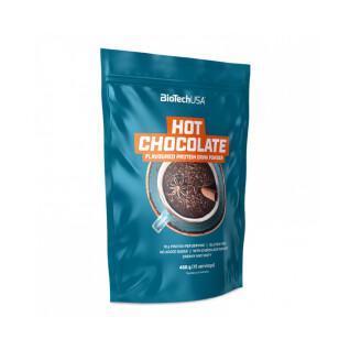 Pacote de 10 bebidas proteicas em pó Biotech USA - Hot Chocolate - 450g