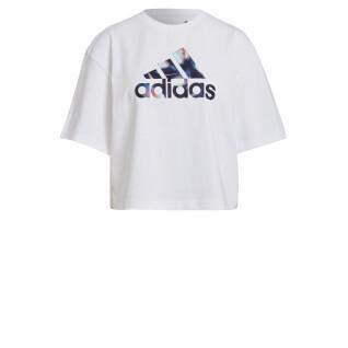 T-shirt mulher adidas You For You Cropped Logo