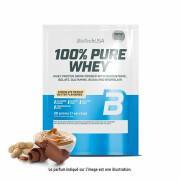 50 pacotes de proteína de soro de leite 100% pura Biotech USA - Chocolat-beurre de noise - 28g