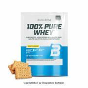 50 pacotes de proteína de soro de leite 100% pura Biotech USA - Biscuit - 28g