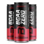 24 latas de bebidas energéticas Biotech USA BCAA ZERO Energy Drink - Framnoise-lime