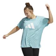 T-shirt tamanho grande mulher adidas 3-Stripes Training
