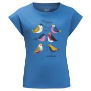 T-shirt de rapariga Jack Wolfskin Tweeting Birds